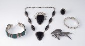 MEXICAN STERLING OBSIDIAN AND