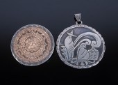 MEXICAN STERLING PENDANTS Lot