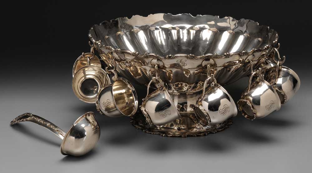 Mexican Sterling Punch Set Taxco,