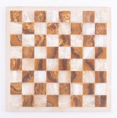 MEXICAN WHITE AND BROWN ONYX G