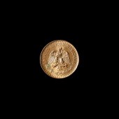 MEXICO, 1945 2 PESOS, BRILLIAN