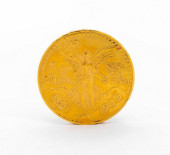 MEXICO 1945 50 PESOS GOLD CENT