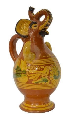 MEXICO REDWARE ELEPHANT PULQUE