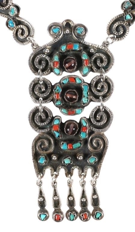 MEXICO STERLING TURQUOISE CORAL