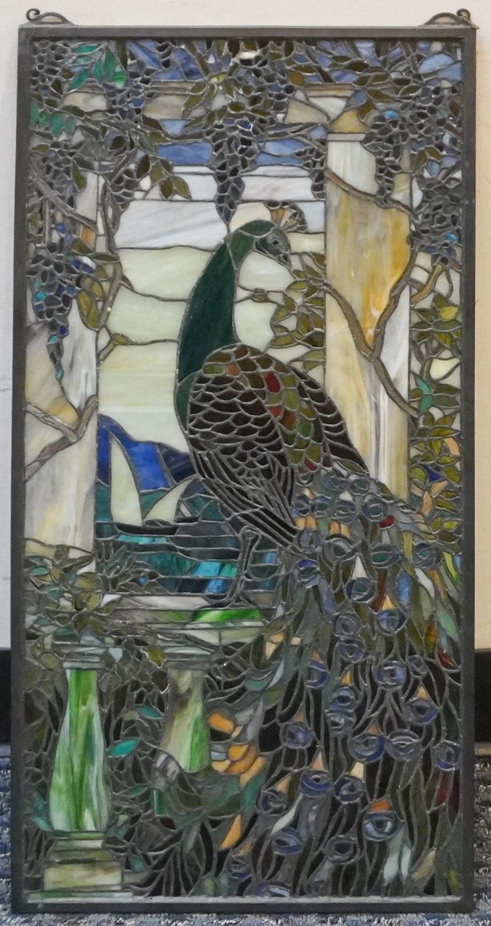 MEYDA TIFFANY PEACOCK DECORATED