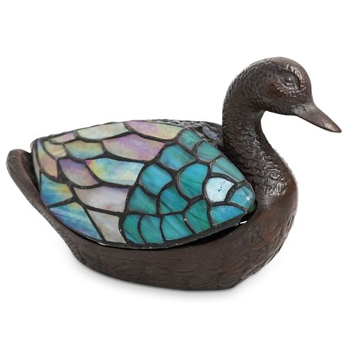 MEYDA TIFFANY STAINED GLASS DUCK