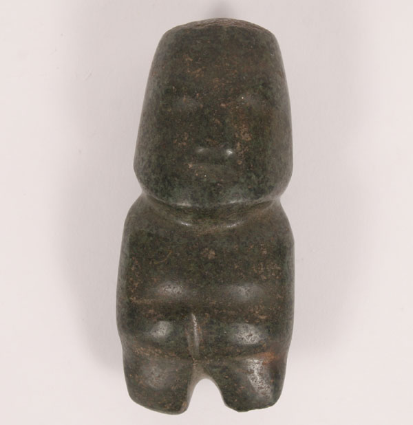 Mezcala jadeite stone figure;