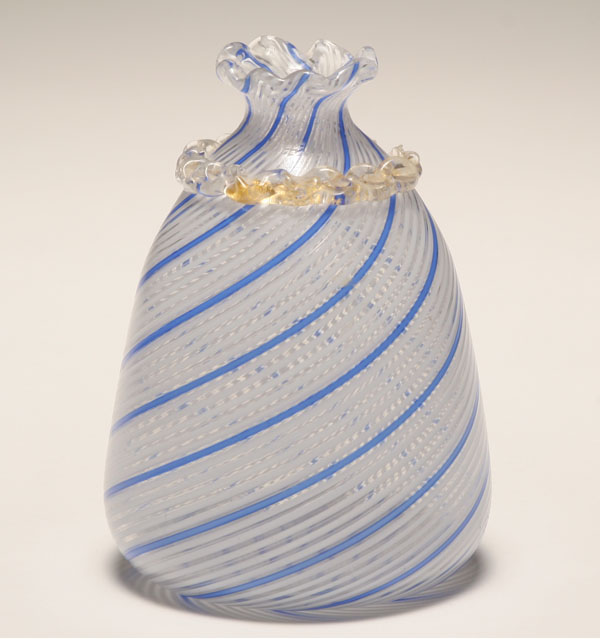 Mezza filigrana white and blue