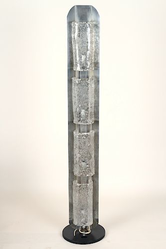 MEZZEGA MATTE CHROME FLOOR LAMP
