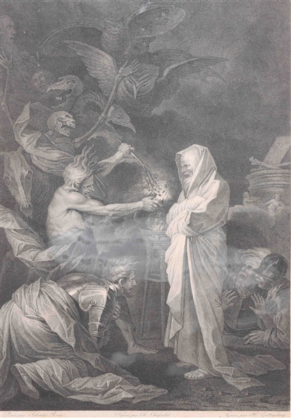 Mezzotint after Salvatore Rosa, "La