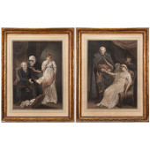 MEZZOTINT WITH HAND COLORING,