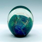 MGA ART GLASS PAPERWEIGHT, EIC