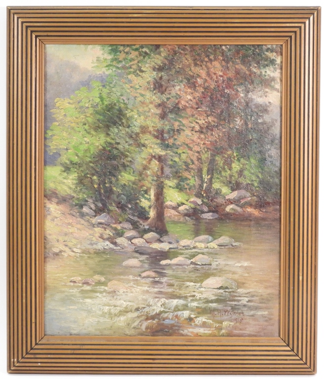 M.H. WYMAN FOREST RIVER LANDSCAPE
