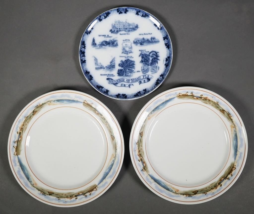 MIAMI, SOUVENIR PLATES (3)Two