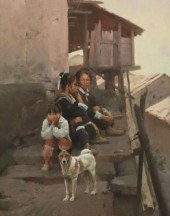MIAN SITU (B.1953) OIL PAINTIN