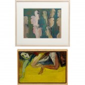 MIAO XIAOCHUN, (2) PAINTINGS M