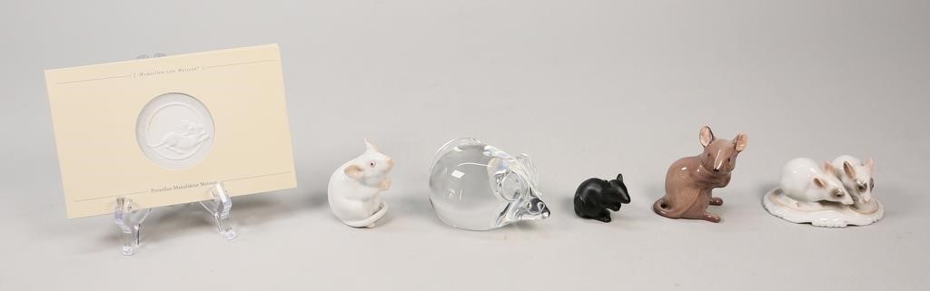 MICE GROUPING LALIQUE MEISSEN