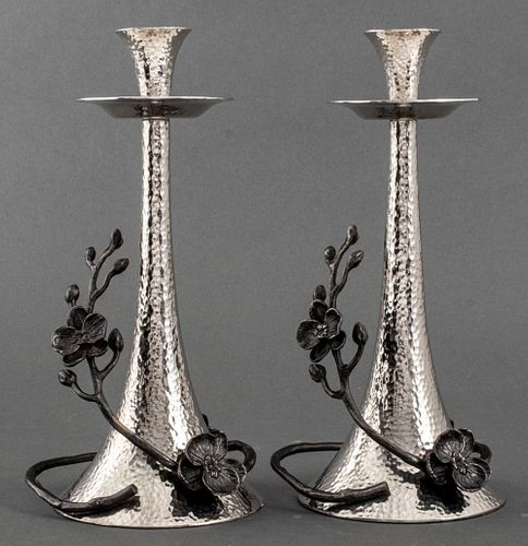 MICHAEL ARAM ORCHID CANDLESTICKS,