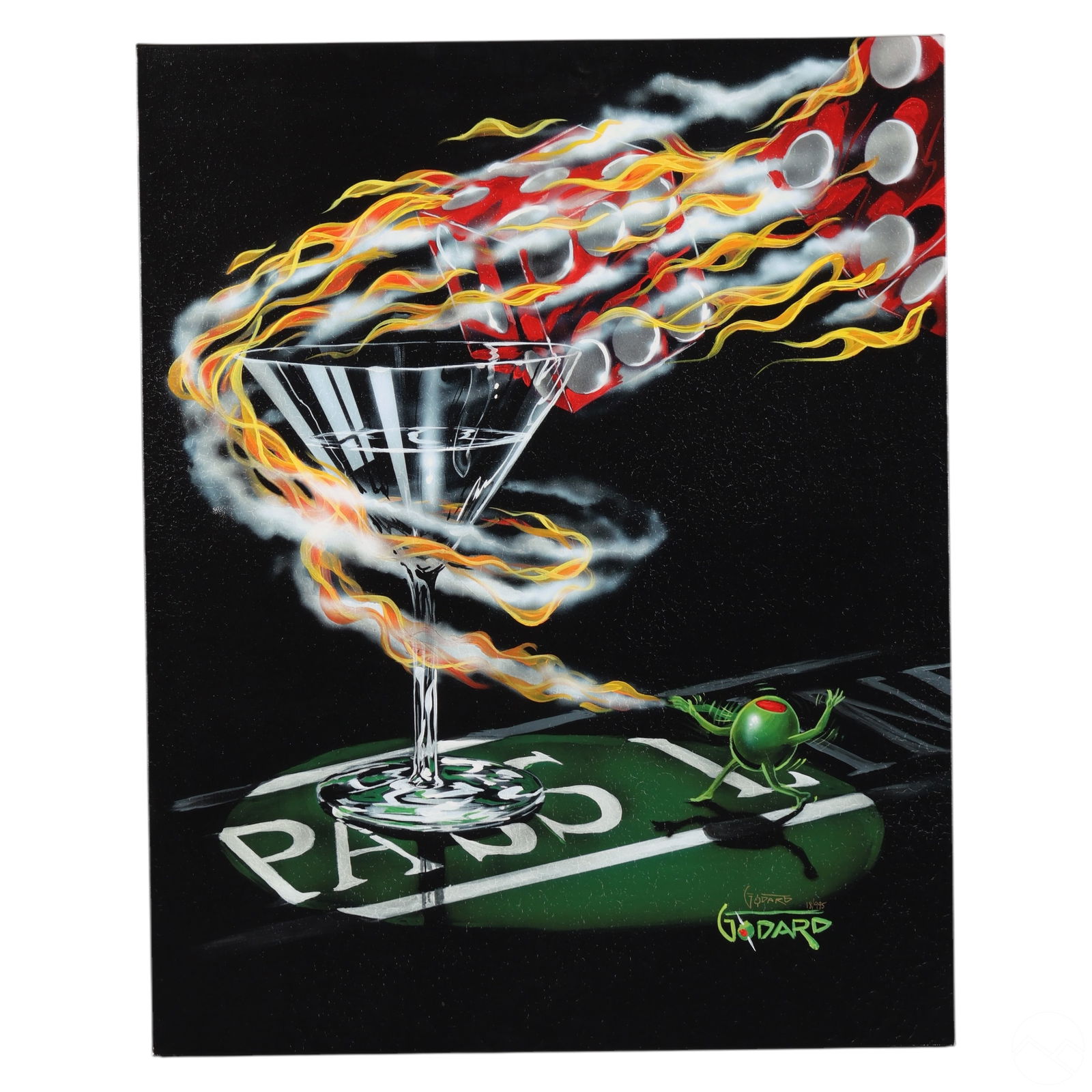 MICHAEL GODARD B.1963 BURNING IT UP
