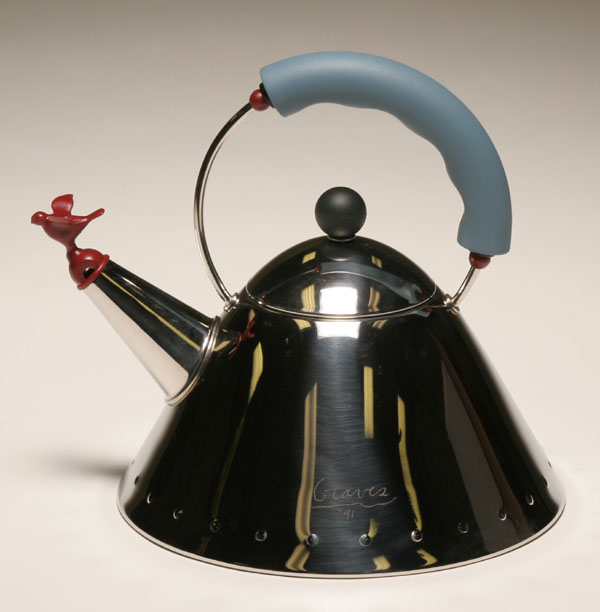 Michael Graves signed Alessi teapot