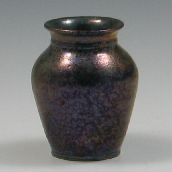 Michael Gubkin Blue Lusterware Vase