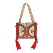 MICHAEL HORSE, PARFLECHE BAG,