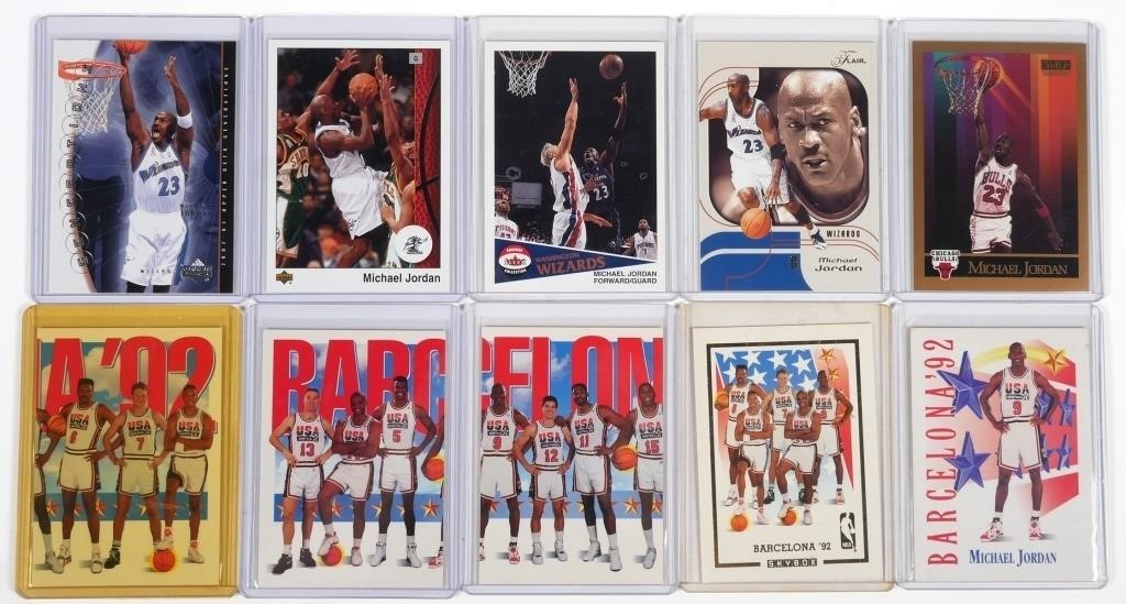 MICHAEL JORDAN CARDS 10PCS
