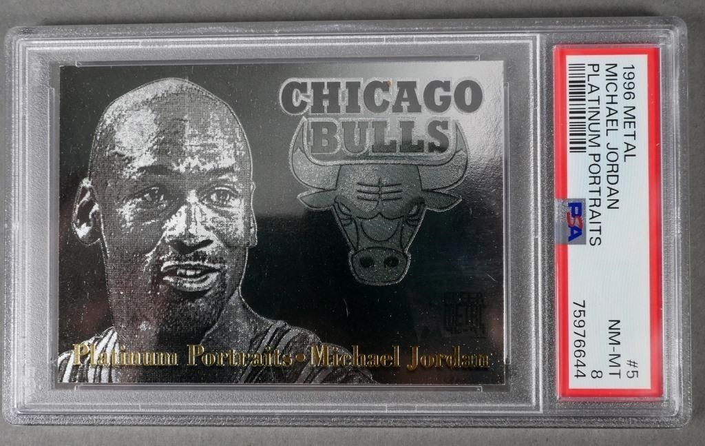 MICHAEL JORDAN PSA 8 PLATINUM