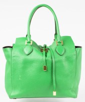 MICHAEL KORS GREEN LEATHER TOT