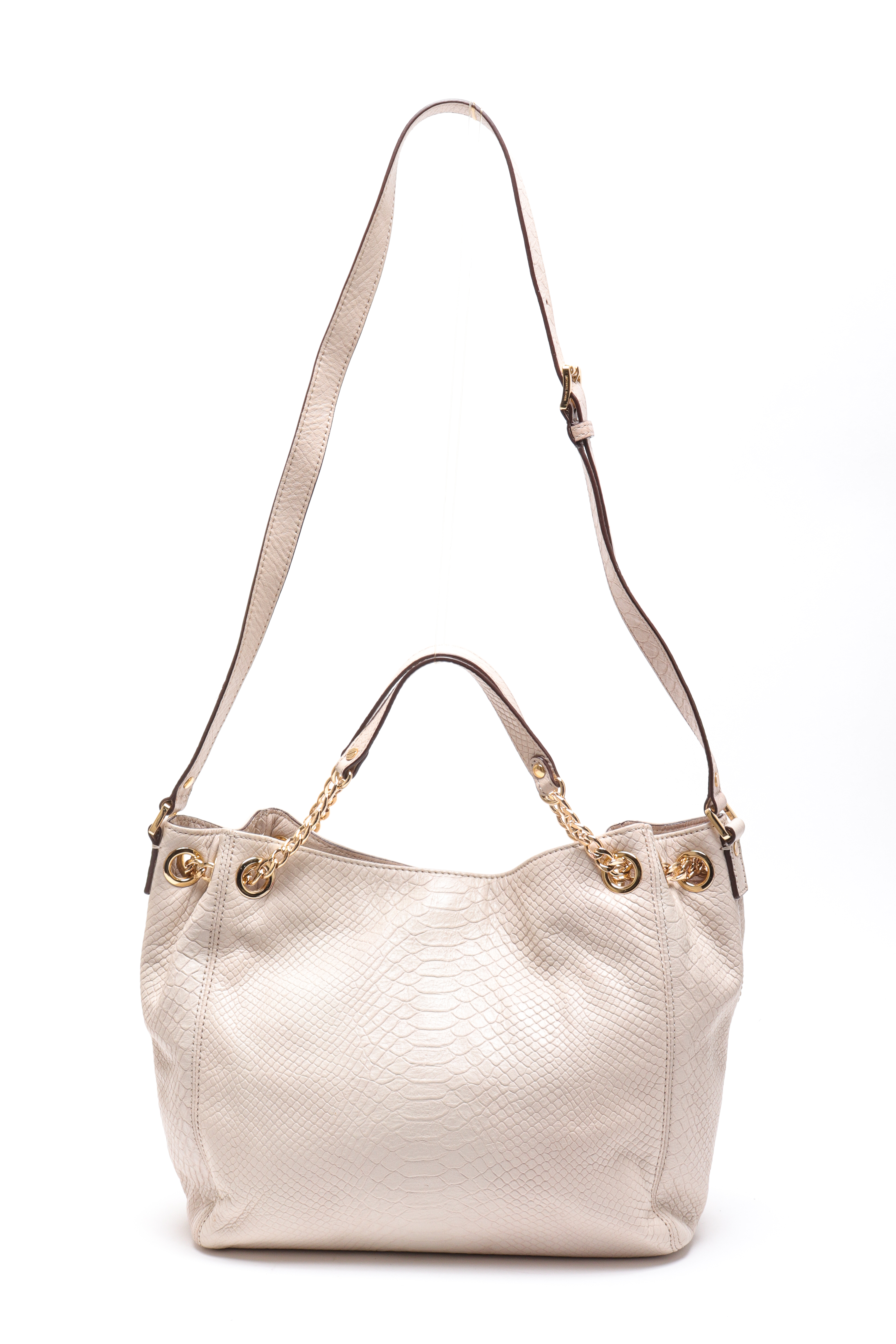 MICHAEL KORS SNAKE EMBOSSED LEATHER