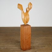 MICHAEL LEKAKIS, WOOD SCULPTUR
