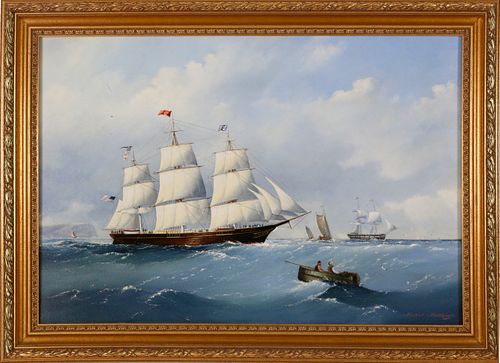MICHAEL MATHEWS OIL ON CANVAS,