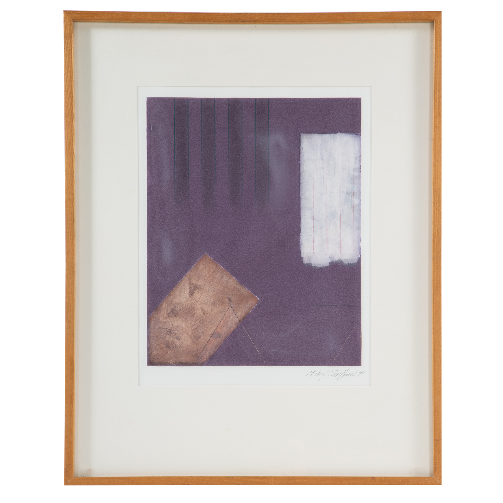 MICHAEL SMALLWOOD. ABSTRACT PURPLE,