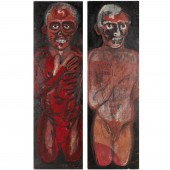 MICHAEL STONER, PAIR PAINTINGS