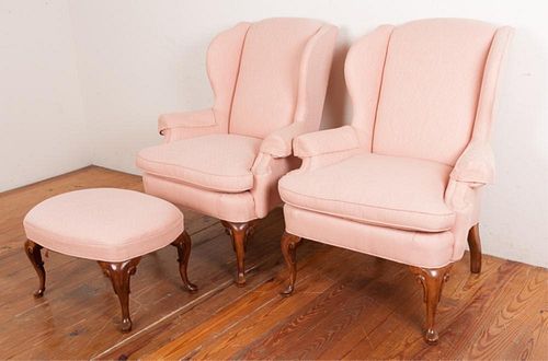 MICHAEL THOMAS WINGBACK CHAIRS W/