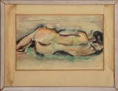 MICHEL CARTON "RECLINING NUDE"