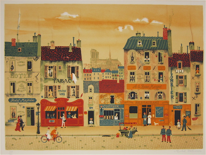 MICHEL DELACROIX COLOR LITHOGRAPH