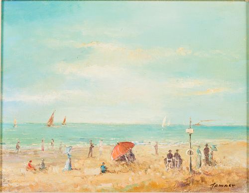 MICHEL JAMART, BEACH SCENE,