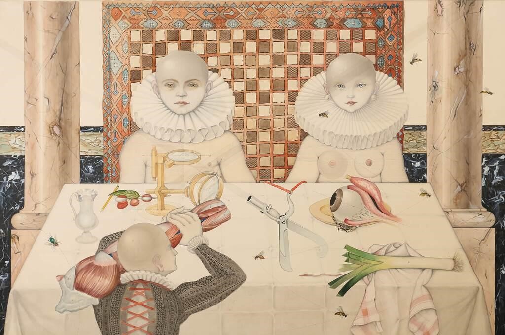 MICHEL LABLAIS SURREAL WATERCOLOR