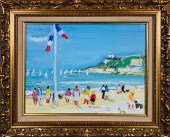 MICHEL LEGROS OIL ON CANVAS "L