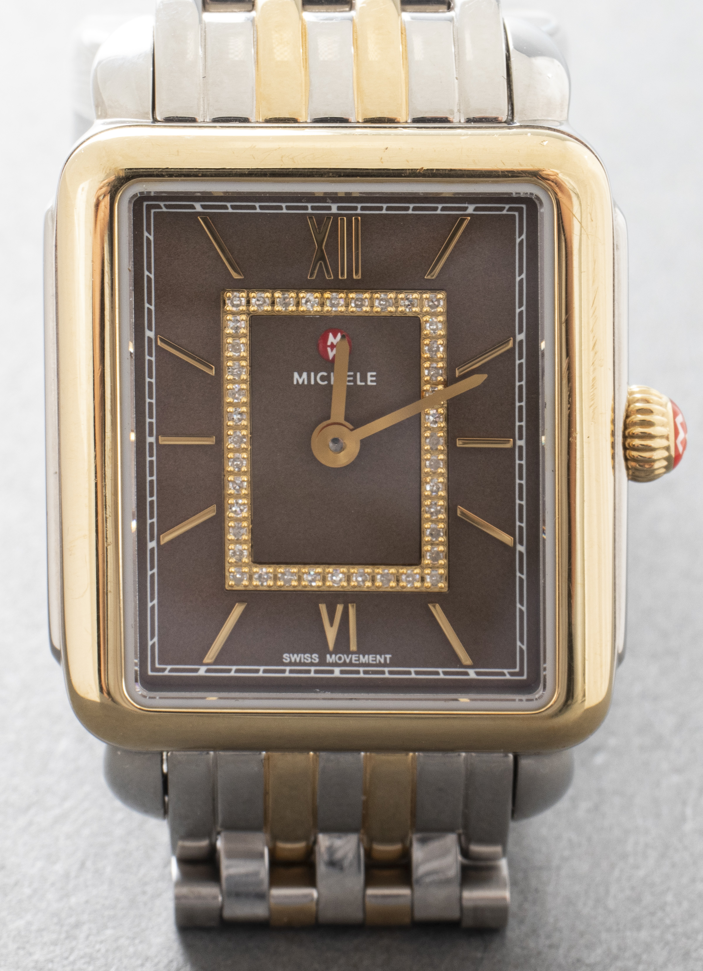 MICHELE DECO II STEEL & GOLD TONE