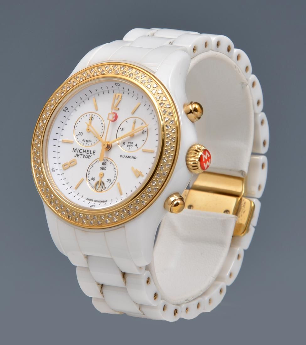 MICHELE DIAMOND & WHITE CERAMIC