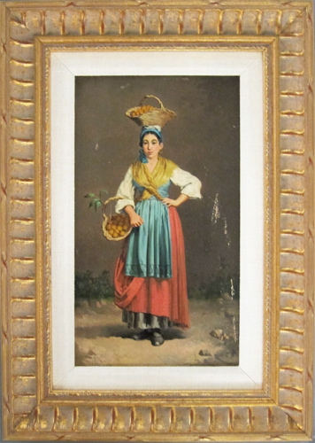 MICHELE RICCI OIL ON WOOD PANEL