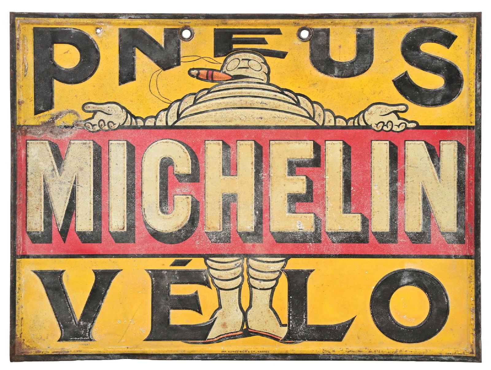 MICHELIN PNEUS VELO EMBOSSED TIN