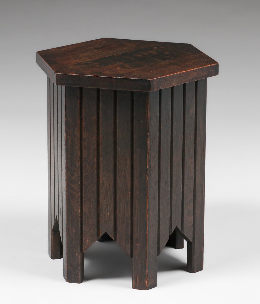MICHIGAN CHAIR CO HEXAGONAL TABORET