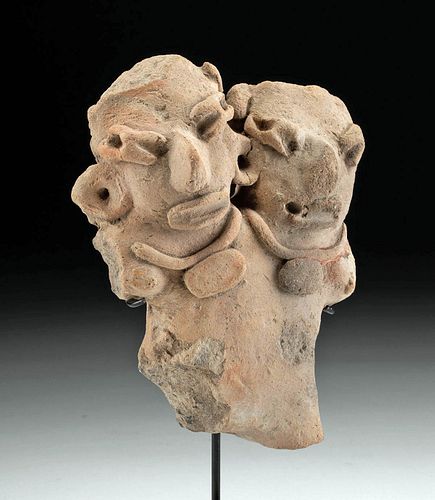 MICHOACAN POTTERY TWO-HEADED PRETTY
