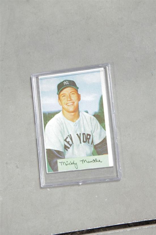 MICKEY MANTLE BASEBALL CARD. 1954