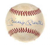 MICKEY MANTLE SIGNED BASEBALLB