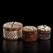 Micmac Quilled Boxes lot of 3