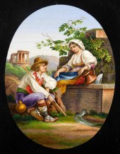 MICRO-MOSAIC OF COUPLE BY WELL
